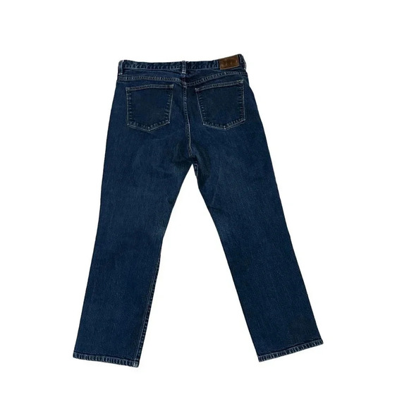 LRL Lauren Ralph Lauren Women's Blue Straight Leg Jean Size 14 - Picture 3 of 12